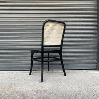 Bentwood Replica Dining Chair | Open Weave Black