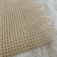 Open Weave Rattan Mesh Webbing Bleached - 90cm Wide buy from Cane & Wood Emporium Sydney