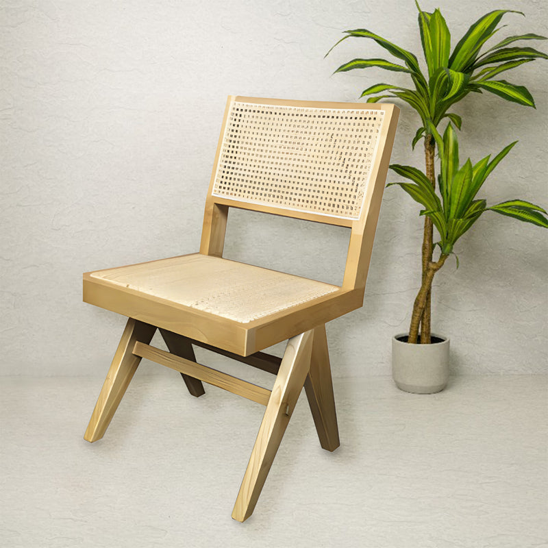 Pierre Jeanneret Replica Dining Chair | Natural