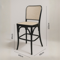 Bentwood Replica Counter Stool | Black