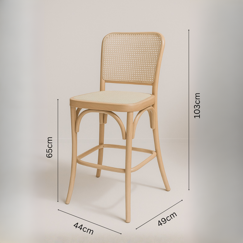 Bentwood Replica Counter Stool | Natural
