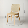 Bentwood Replica Dining Chair | Natural Closed Weave Seat