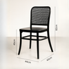 Bentwood Replica Dining Chair | Radio Weave Black