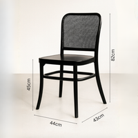 Bentwood Replica Dining Chair | Radio Weave Black