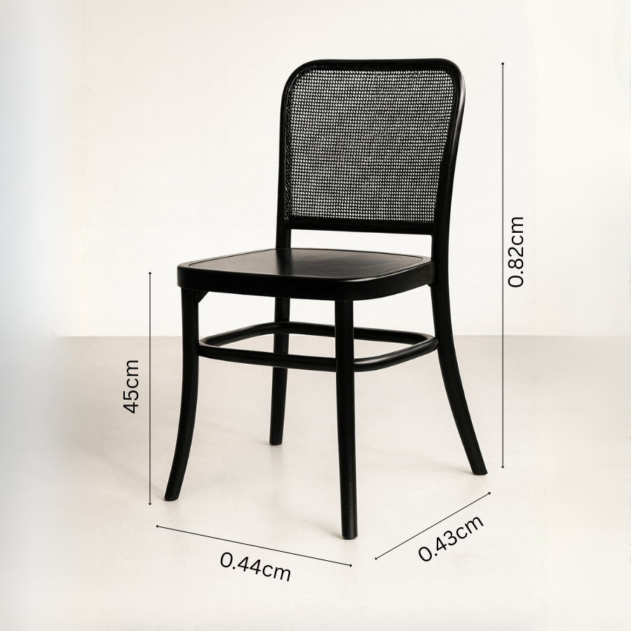Bentwood Replica Dining Chair | Radio Weave Black