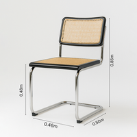 Marcel Breuer Cesca Replica Chair  | Black V2 (Arriving in November)