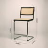 Marcel Breuer Cesca Replica Stool  | Black V2 (Arriving in November)