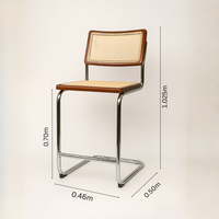 Marcel Breuer Cesca Replica Stool | Teak V2 (Arriving in November)