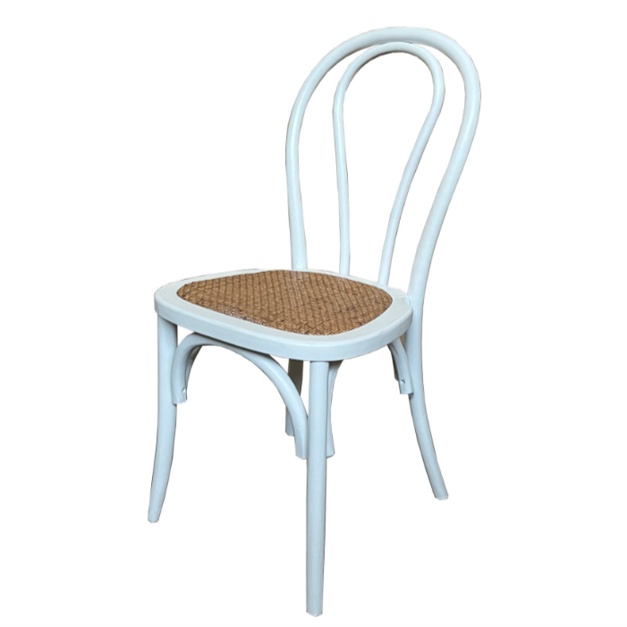 No.18 Bentwood Chair | White (Closed Weave)