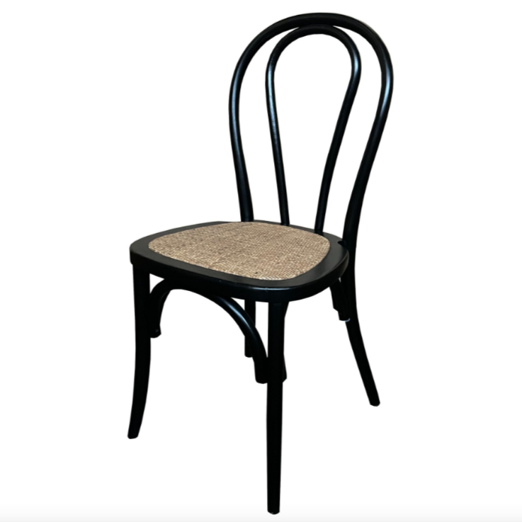 No.18 Bentwood Chair | Black (Closed Weave)