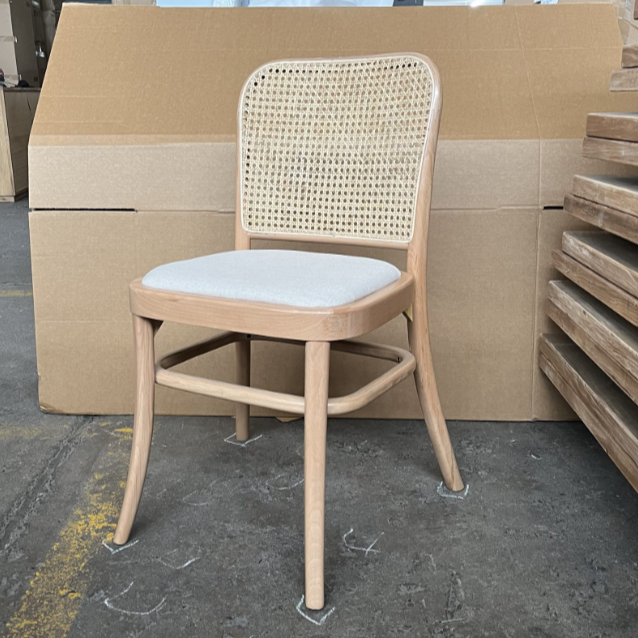 Bentwood Replica Dining Chair | Natural Upholstered Seat