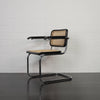 Marcel Breuer Cesca Replica Carver Chair | Black Front Left