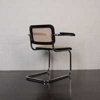 Marcel Breuer Cesca Replica Carver Chair | Black Back Right