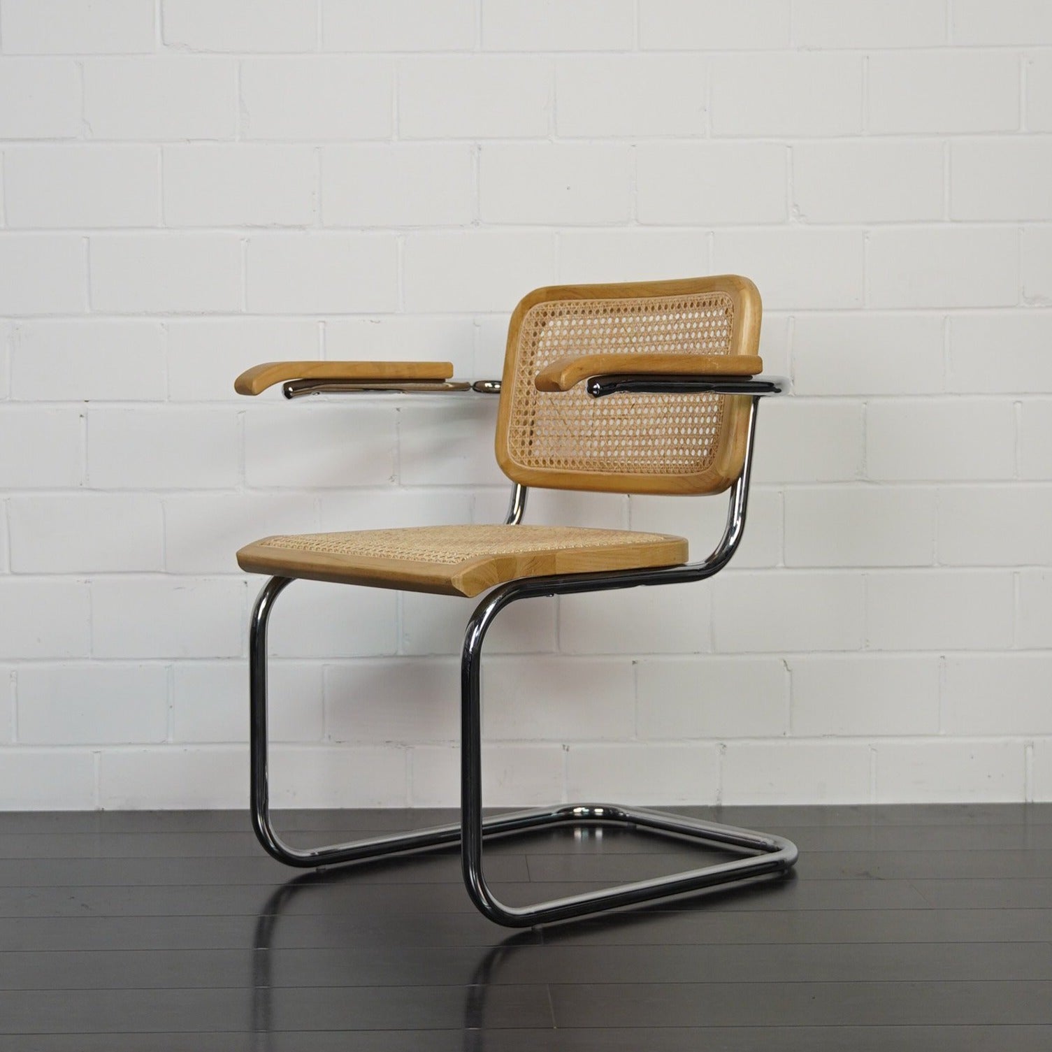 Marcel Breuer Cesca Replica Carver Chair | Natural Front Left
