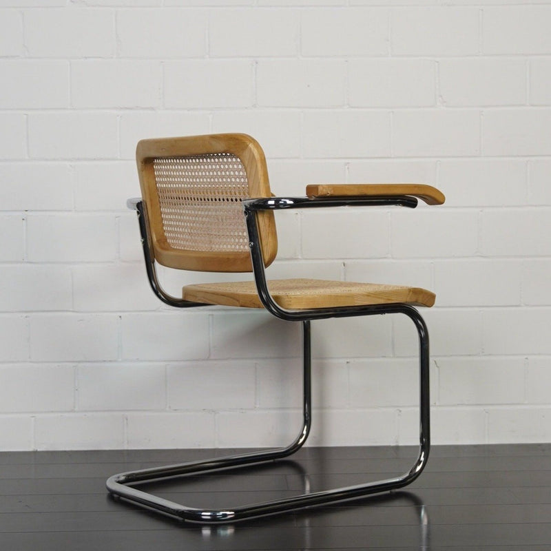 Marcel Breuer Cesca Replica Carver Chair | Natural Back Right