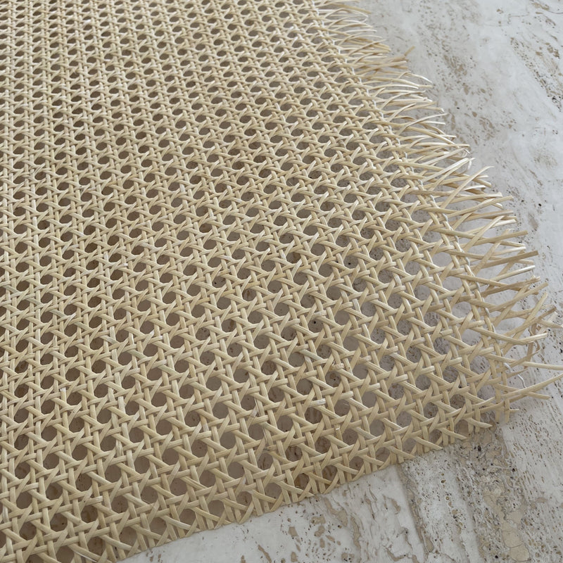 Open Weave Rattan Mesh Webbing Bleached - 90cm Wide buy from Cane & Wood Emporium Sydney