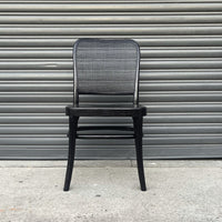 Bentwood Replica Dining Chair | Radio Weave Black Front
