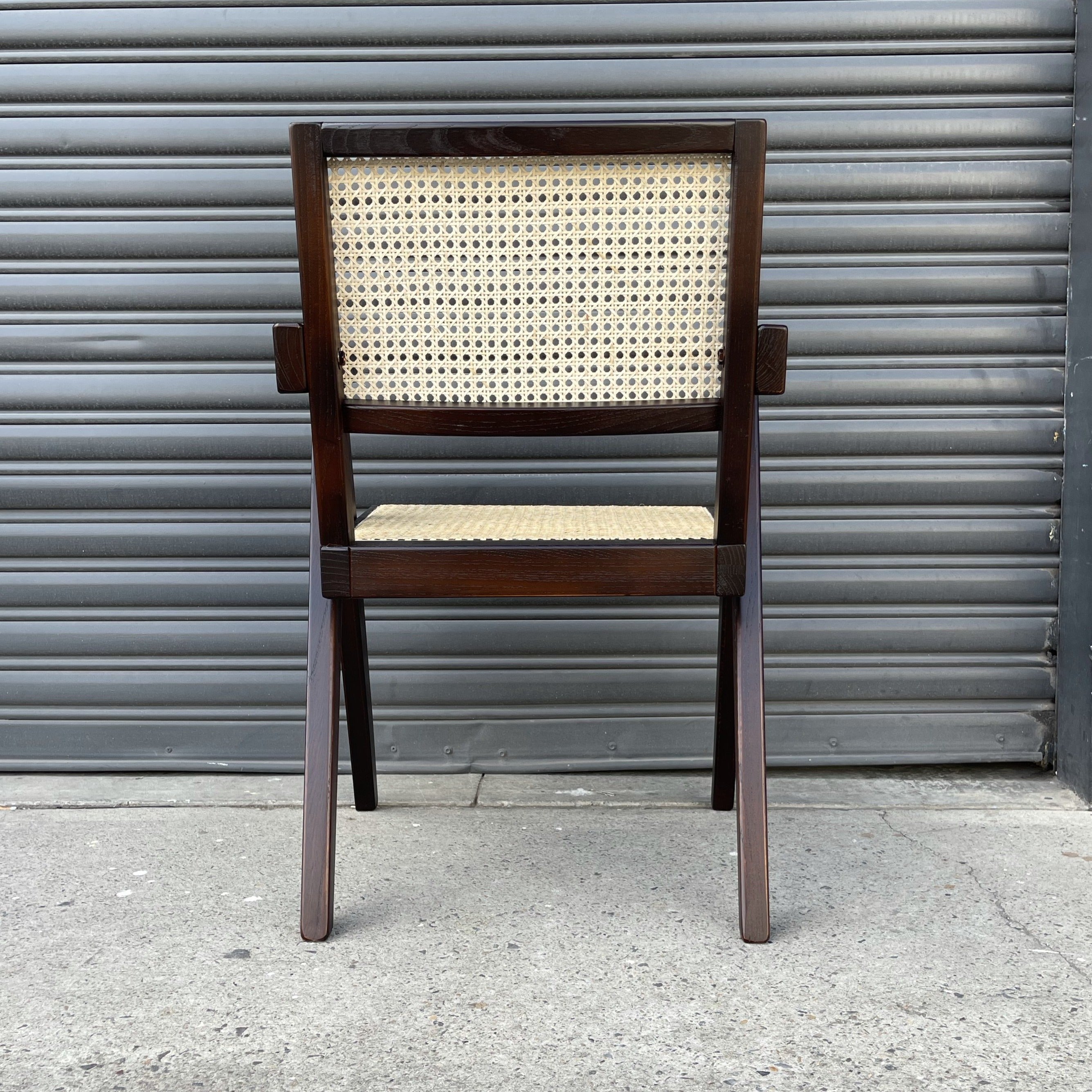 Pierre Jeanneret Replica Armchair | Walnut – Cane & Wood Emporium