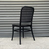Bentwood Replica Dining Chair | Radio Weave Black Back Left